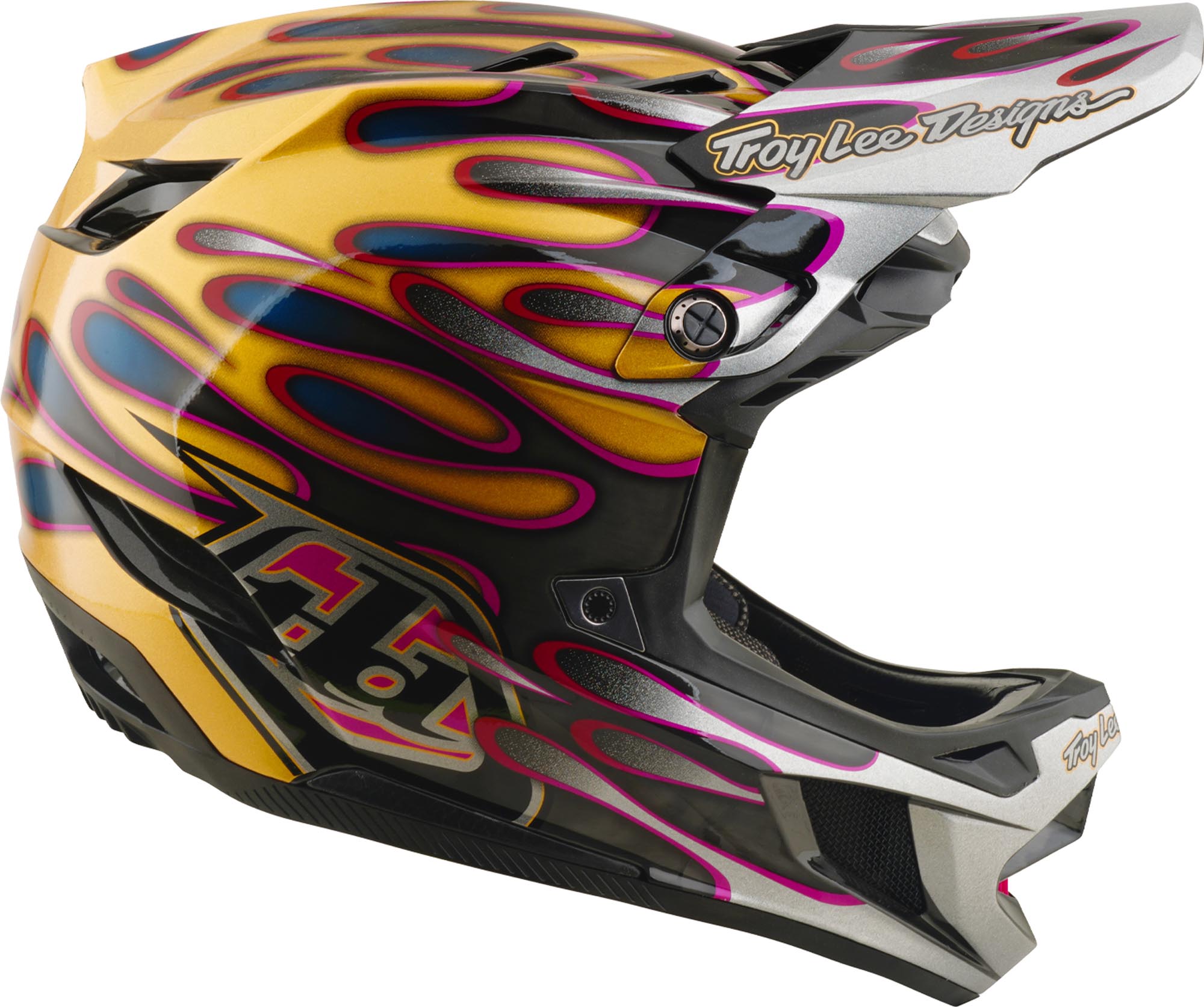 Troy Lee Designs D4 Carbon MIPS Overspray Downhill Helmet S (55/56) Figure 2
