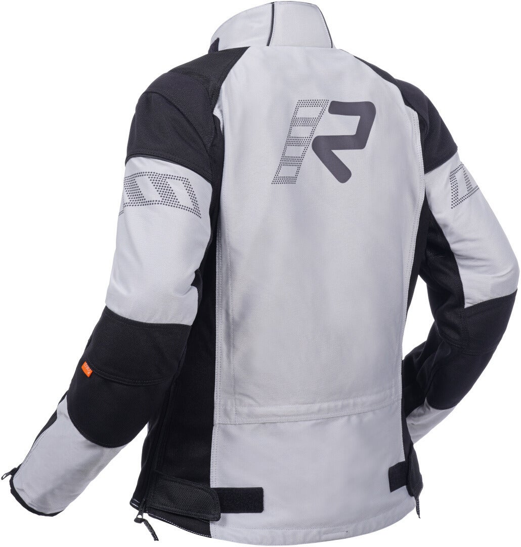 Rukka Airgobina Dames Motorfiets Textiel Jas lichtgrijs/zwart 36 Figuur 2
