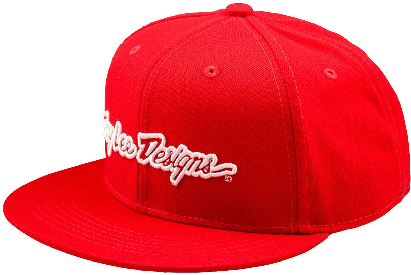 Troy Lee Designs Flat Bill Signature Șapcă Snapback roșu Figura 1