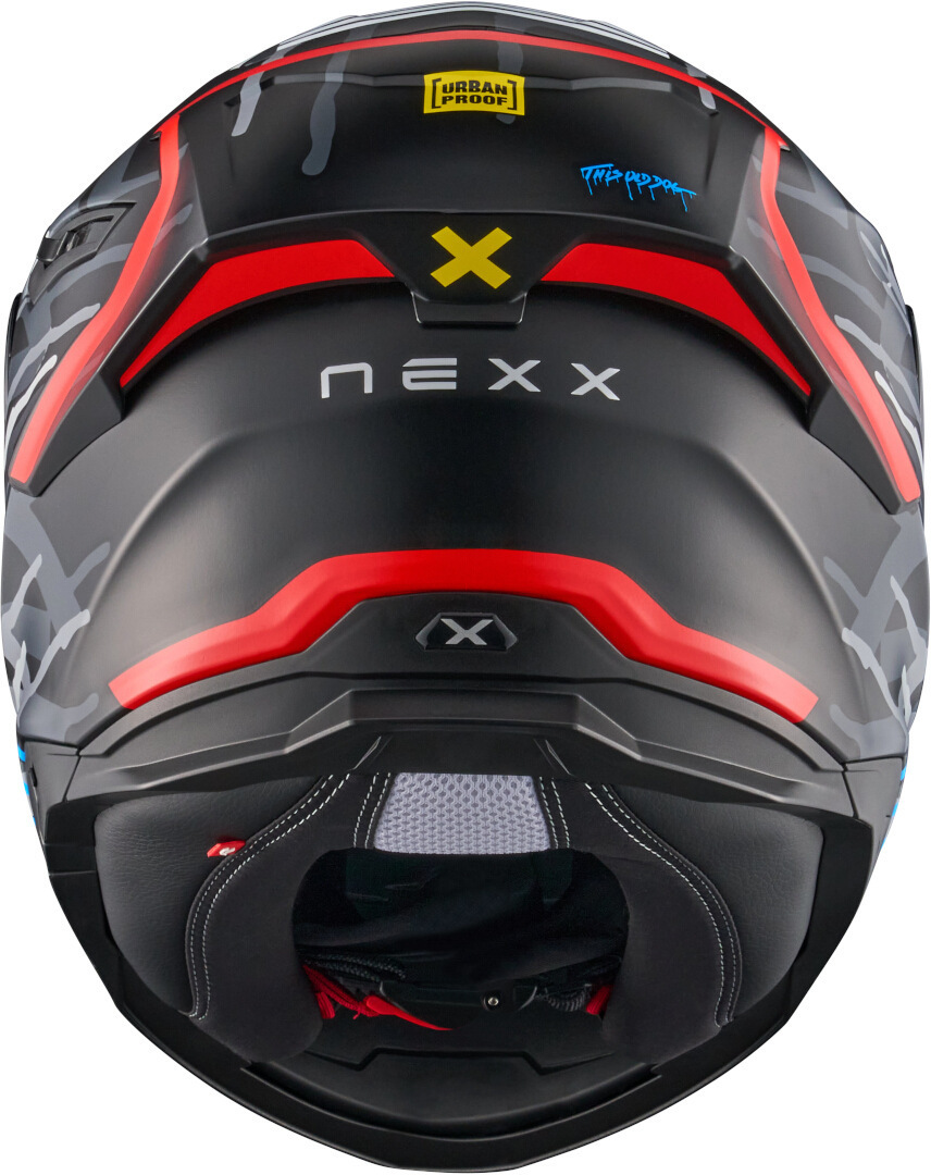 Nexx Y.100R Urbangram Cască Negru mat/roșu XS (53/54) Figura 3