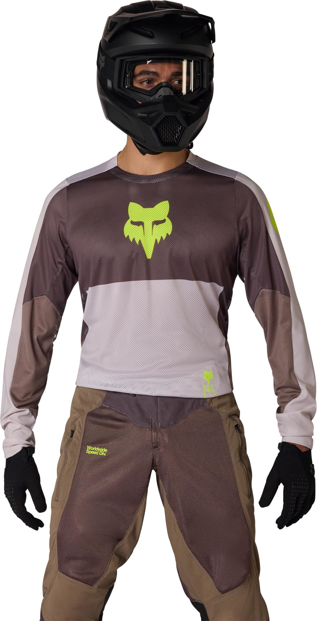 FOX Ranger Air Off-Road Motocross Jersey brown/beige M Figure 3