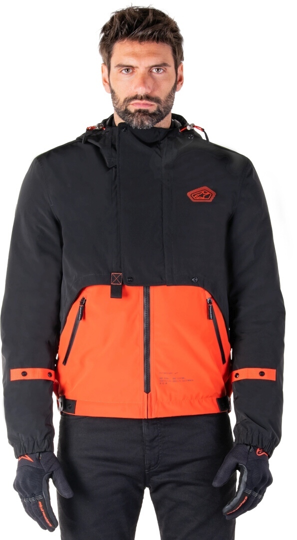 Alpinestars Mootant WP waterproof Motorcycle Textile Jacket black/orange M Figure 3