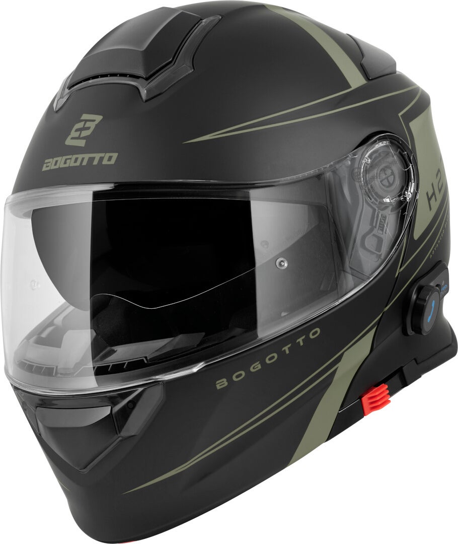Bogotto H271 BT Taog Bluetooth Hjelm sort mat/grøn L Figur 3