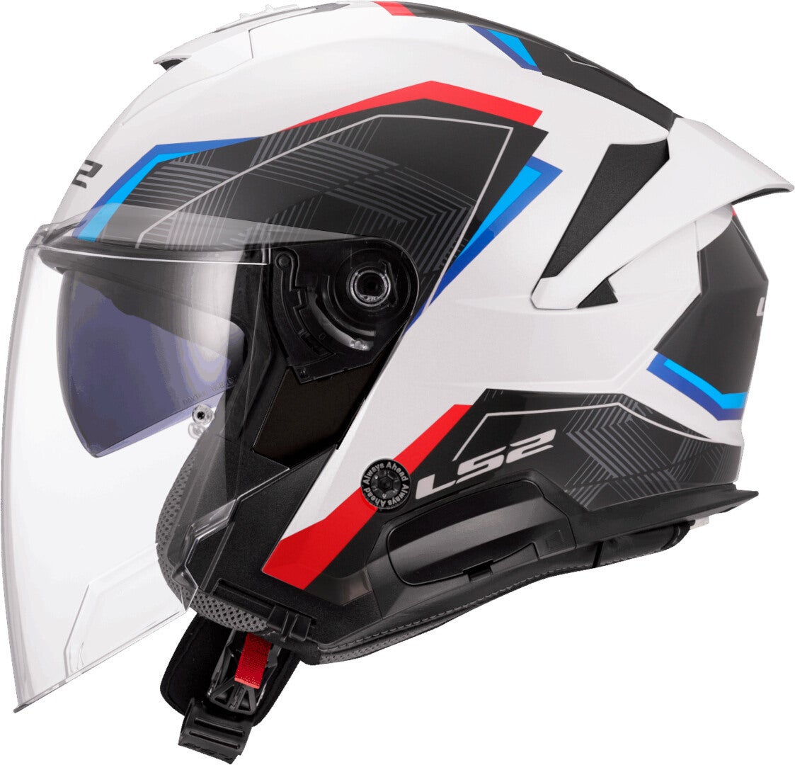 LS2 OF618 Verso II Air Capacete a jato branco/azul/vermelho XL (61/62) Figura 1