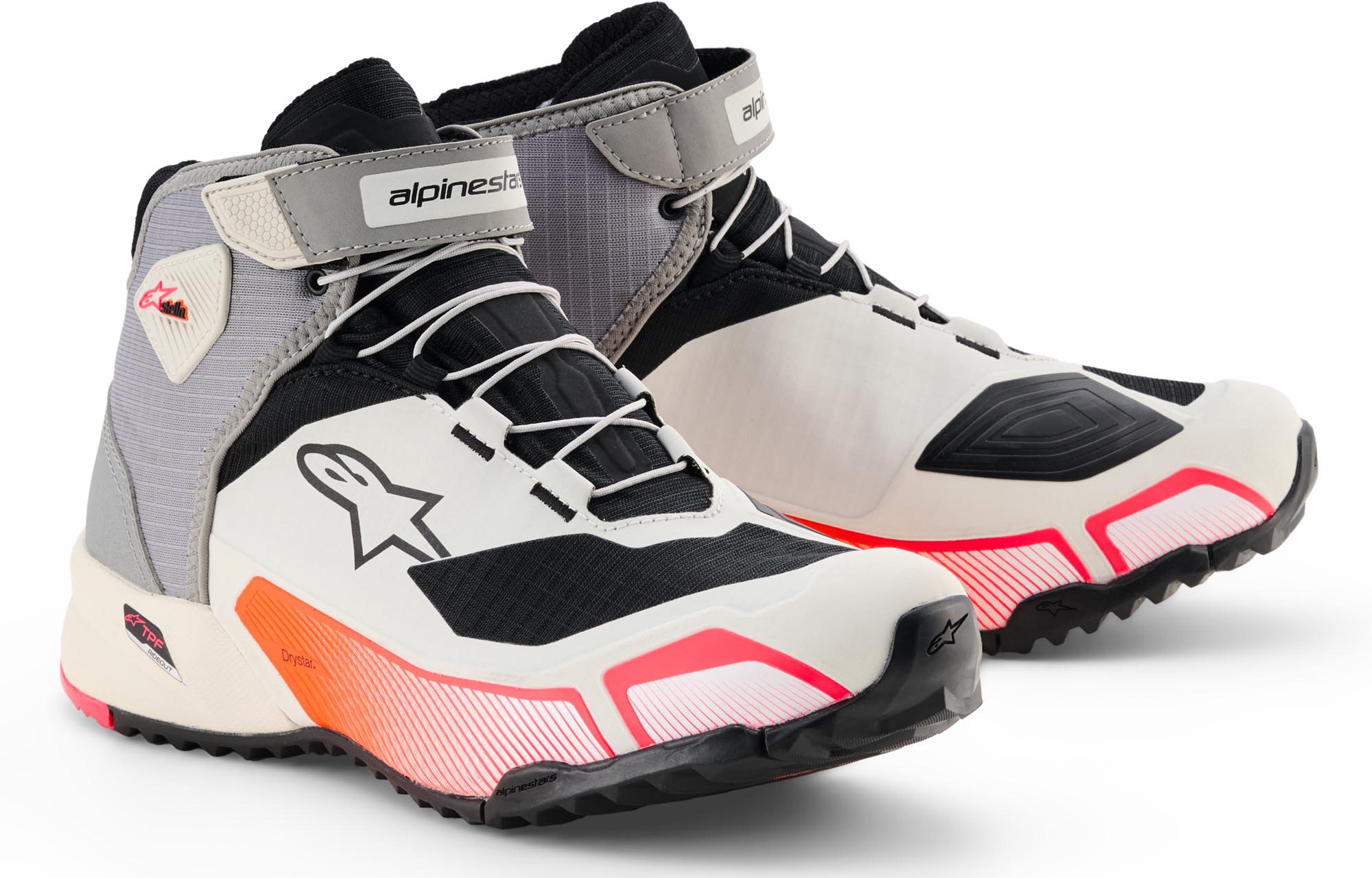 Alpinestars Stella CR-X Drystar Pantofi de motocicletă pentru femei Alb/roz/gri 5 (36) Figura 1