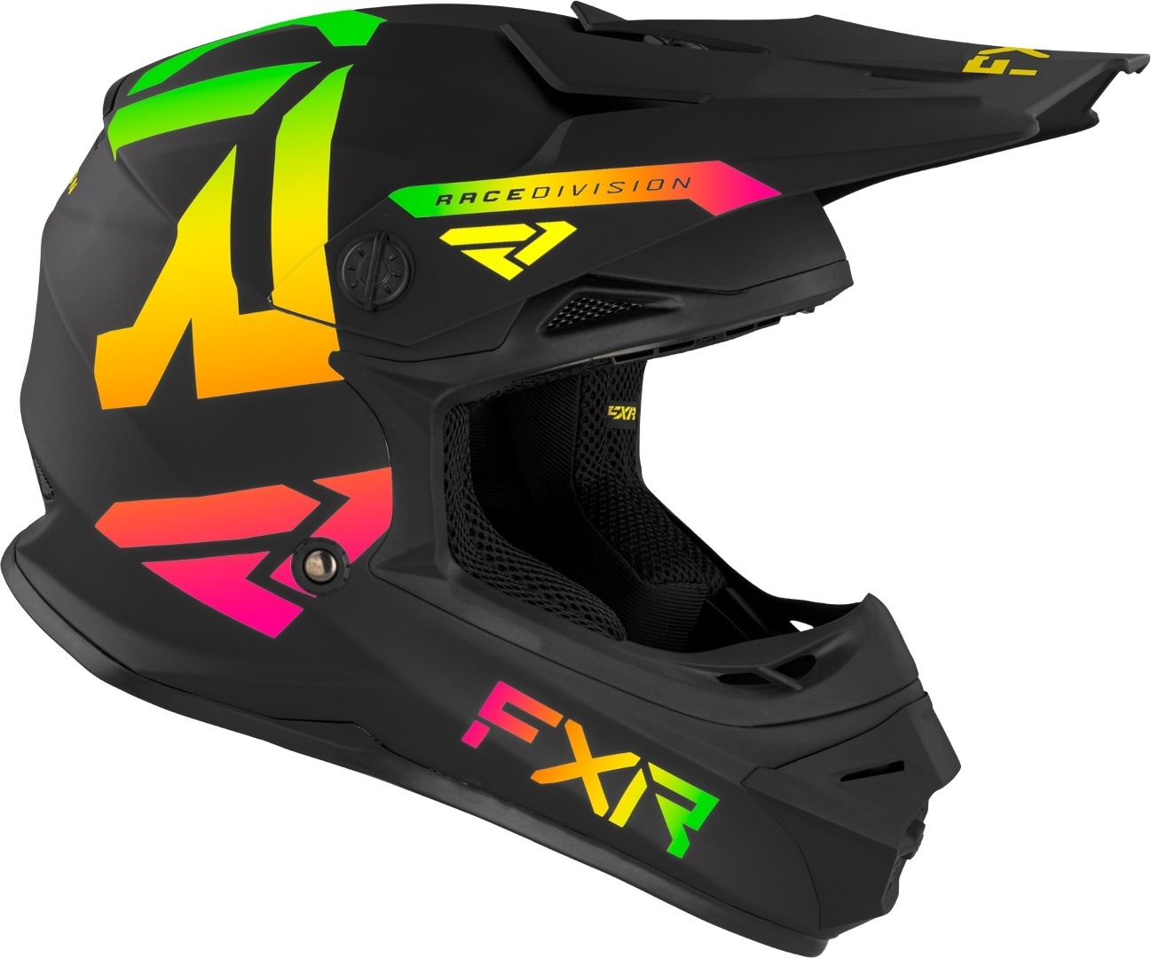 FXR Legion MX Gear Cască de motocross pentru tineret Negru/Portocaliu/Alb Y/L (52/53) Figura 3