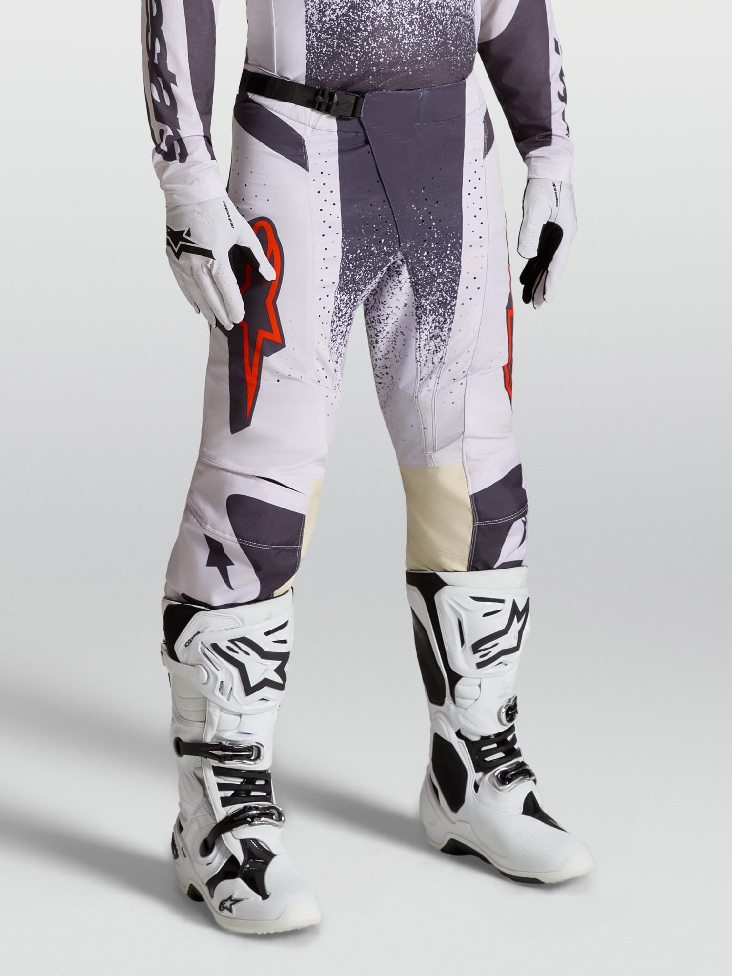 Side view of Alpinestars Techstar Swan Motocross Pants