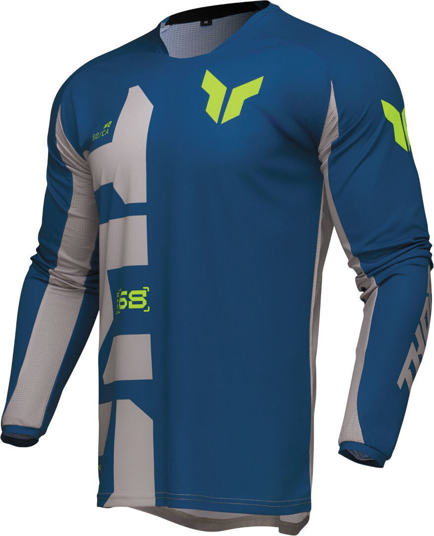 Thor Launchmode Forge Motocross Jersey blau/grau M Abbildung 1