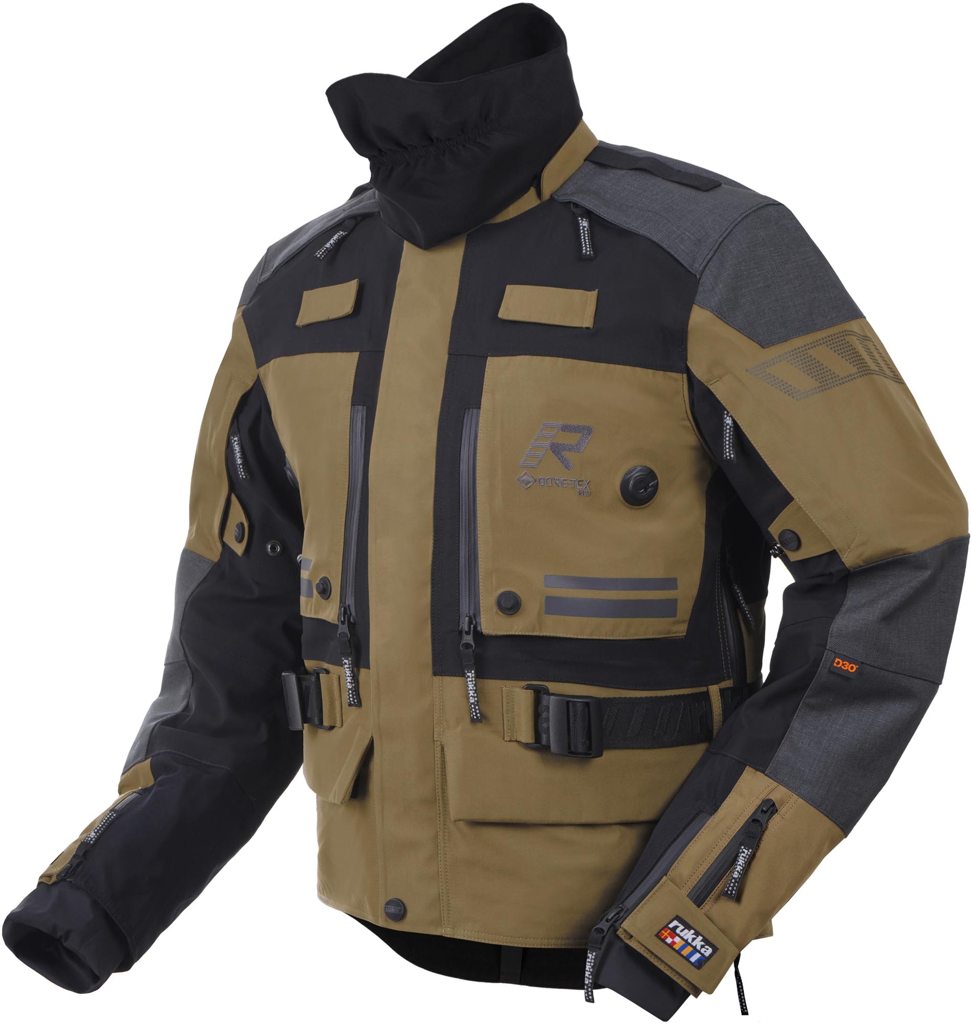 Rukka TitanTrail-R Chaqueta Textil de Motocicleta Impermeable marrón/gris 52 Figura 1