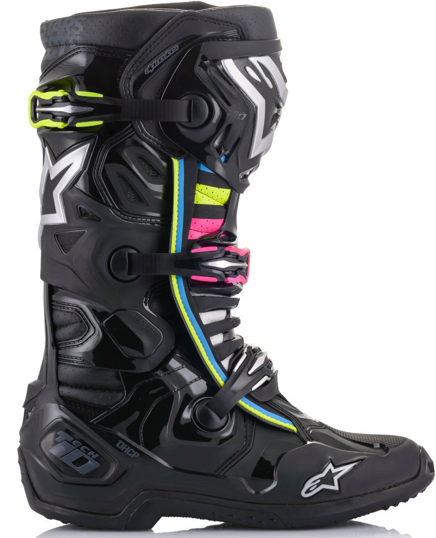 Alpinestars Tech 10 Supervented Bottes de motocross noir/rose/jaune 9 (43) Figure 5