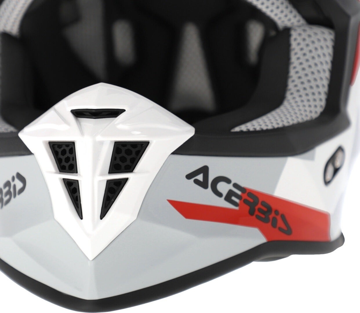 Acerbis Linear Graphic Casco da motocross bianco/rosso/grigio L (59/60) Figura 4