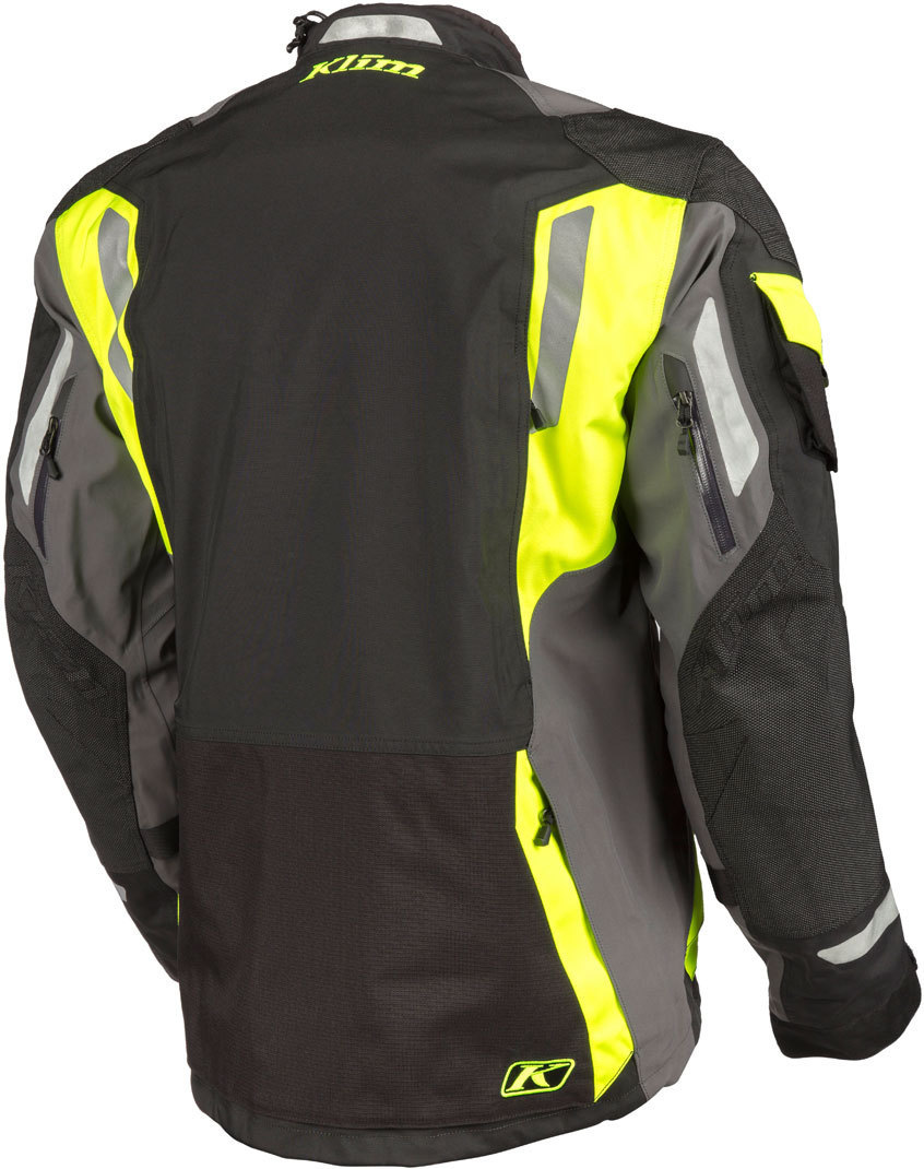 Klim Badlands Pro Motorcycle Textile Jacket neon yellow M Figure 4