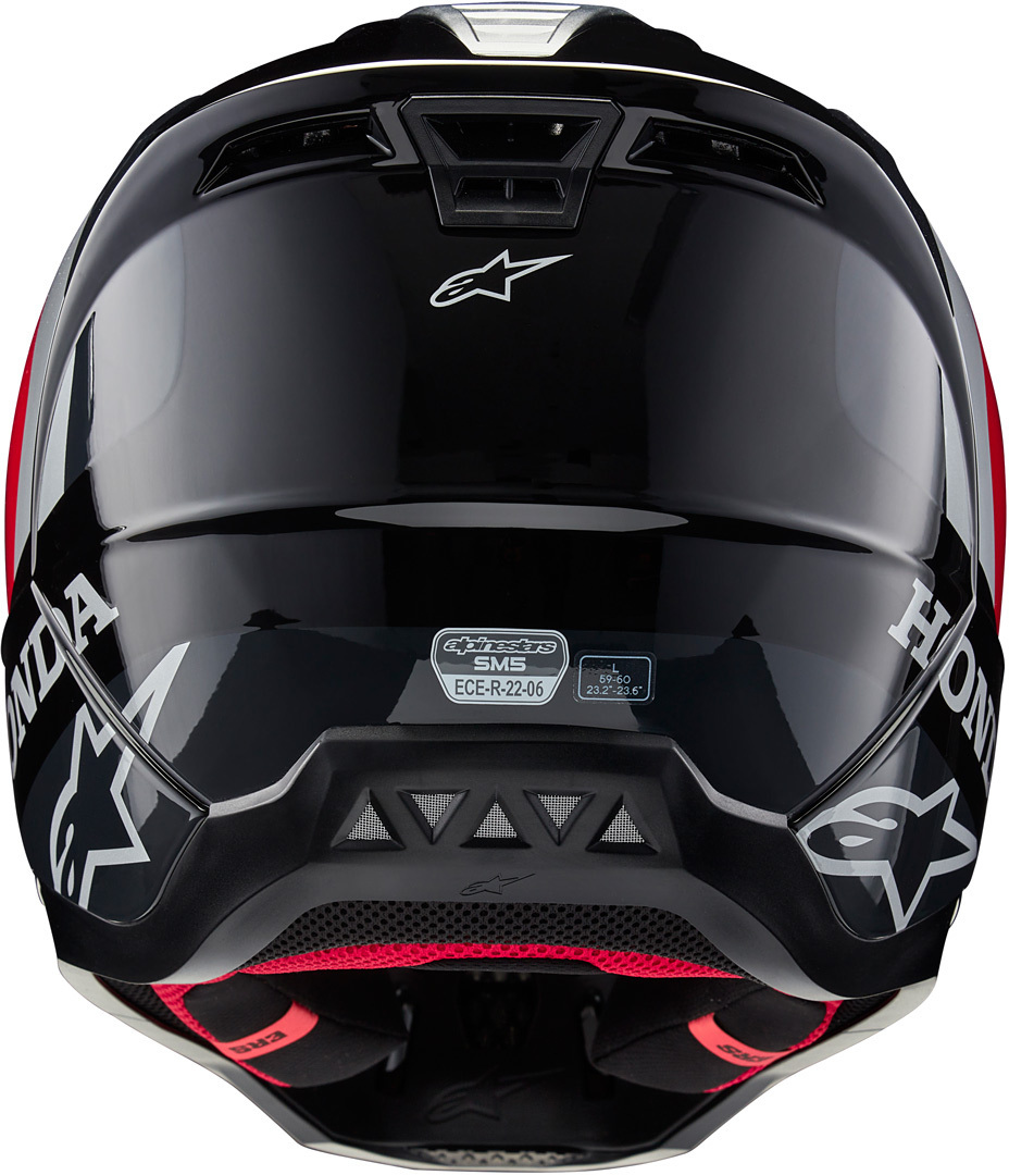 Alpinestars SM5 Honda Cască de motocross Negru/Roșu L (59/60) Figura 4