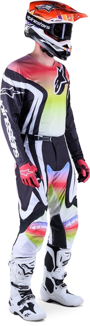 Alpinestars Racer Semi Motocross Jersey black/red/yellow M Figure 3