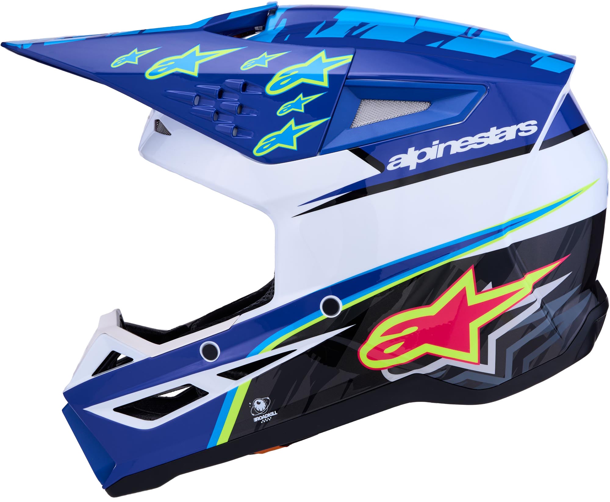 Alpinestars S-M3 Falcon Casco da motocross blu/bianco/nero L (59/60) Figura 2