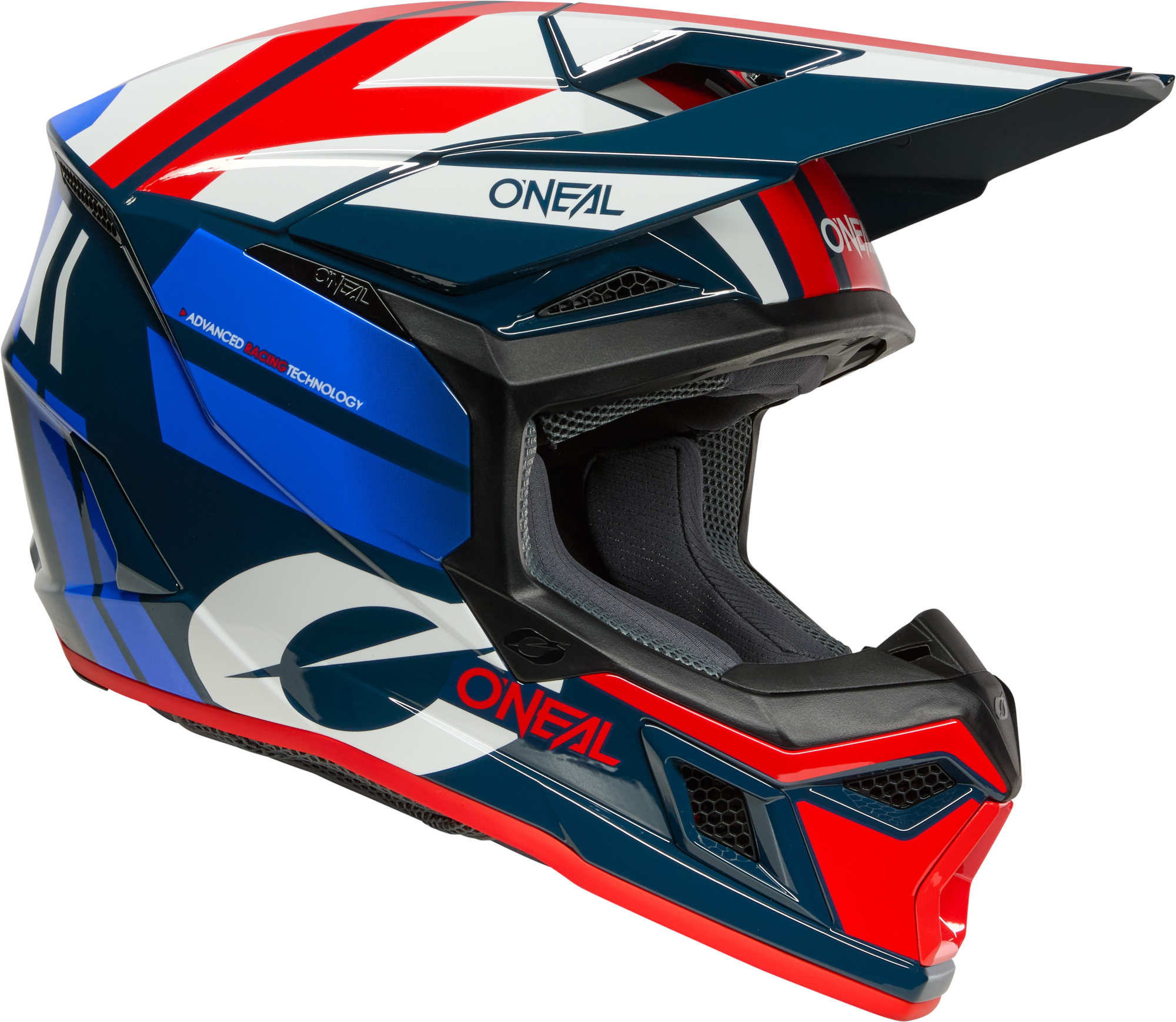 Oneal 3SRS RIDE Motorcross helm wit/blauw/rood XL (61/62) Figuur 3