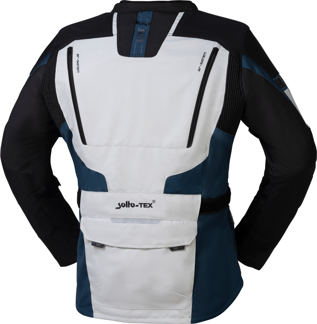 IXS Lennik-ST Motorcycle Textile Jacket grey/black/blue 5XL Figure 2