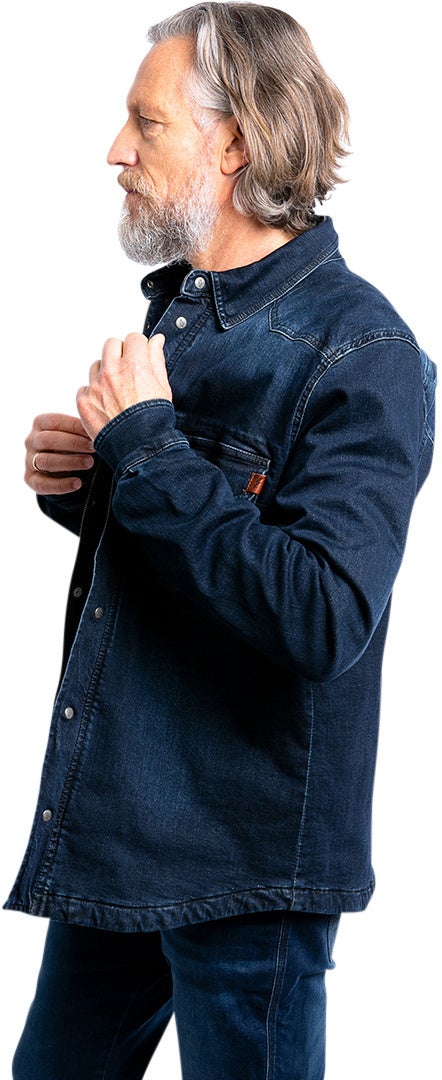 John Doe Motoshirt XTM Denim Camicia da moto blu scuro S Figura 5