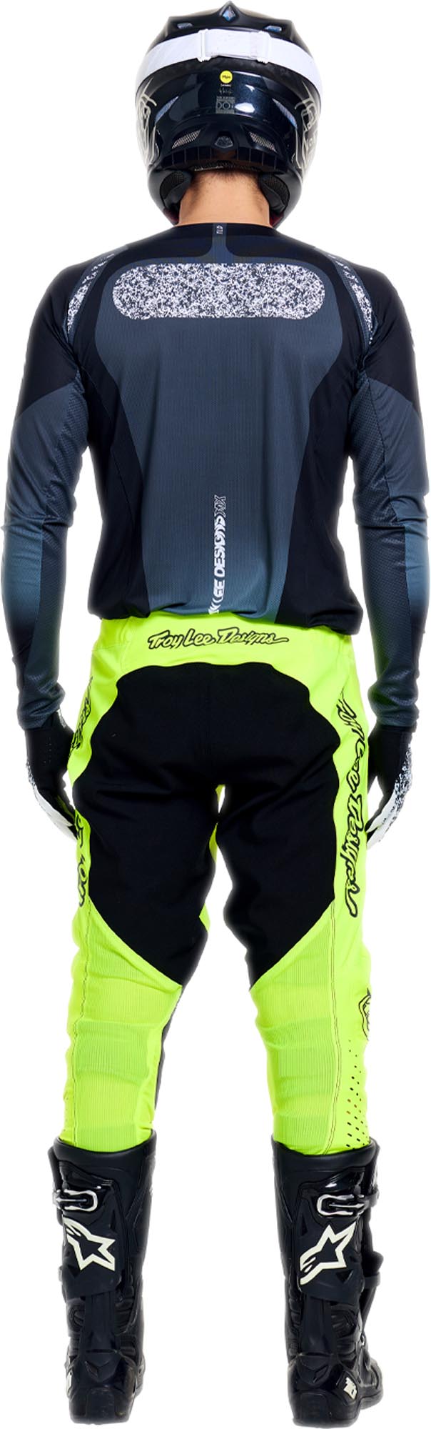 Troy Lee Designs SE Pro Solo Motocross Pants neon yellow 28 Figure 4