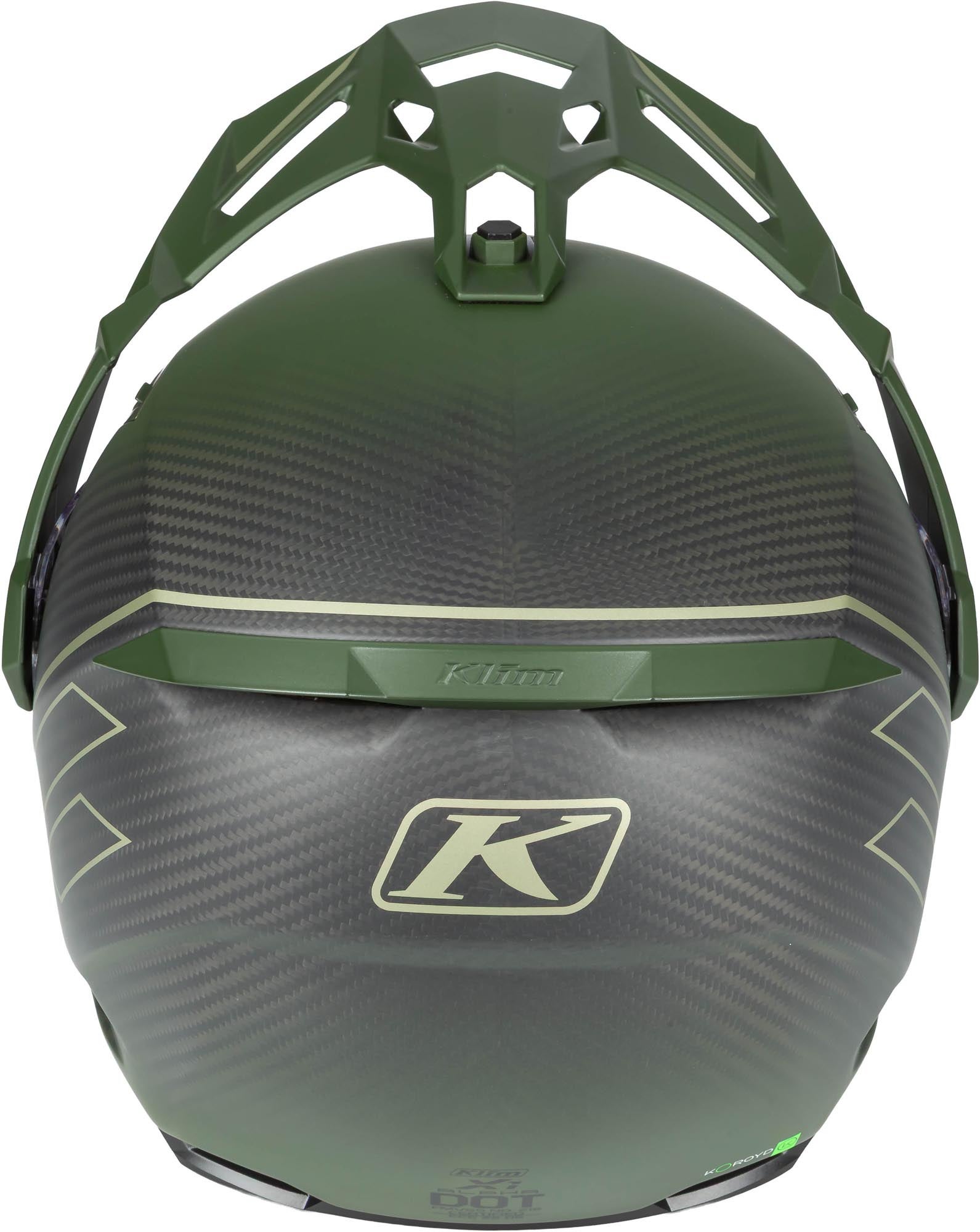 Klim X1 Alpha Graphic Carbon Casco Enduro Matt verde militare S (55/56) Figura 7