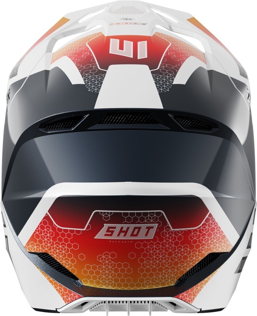 Shot Furious Phaser Casque de motocross pour enfants Noir/Blanc/Rouge Y/M (51/52) Figure 2