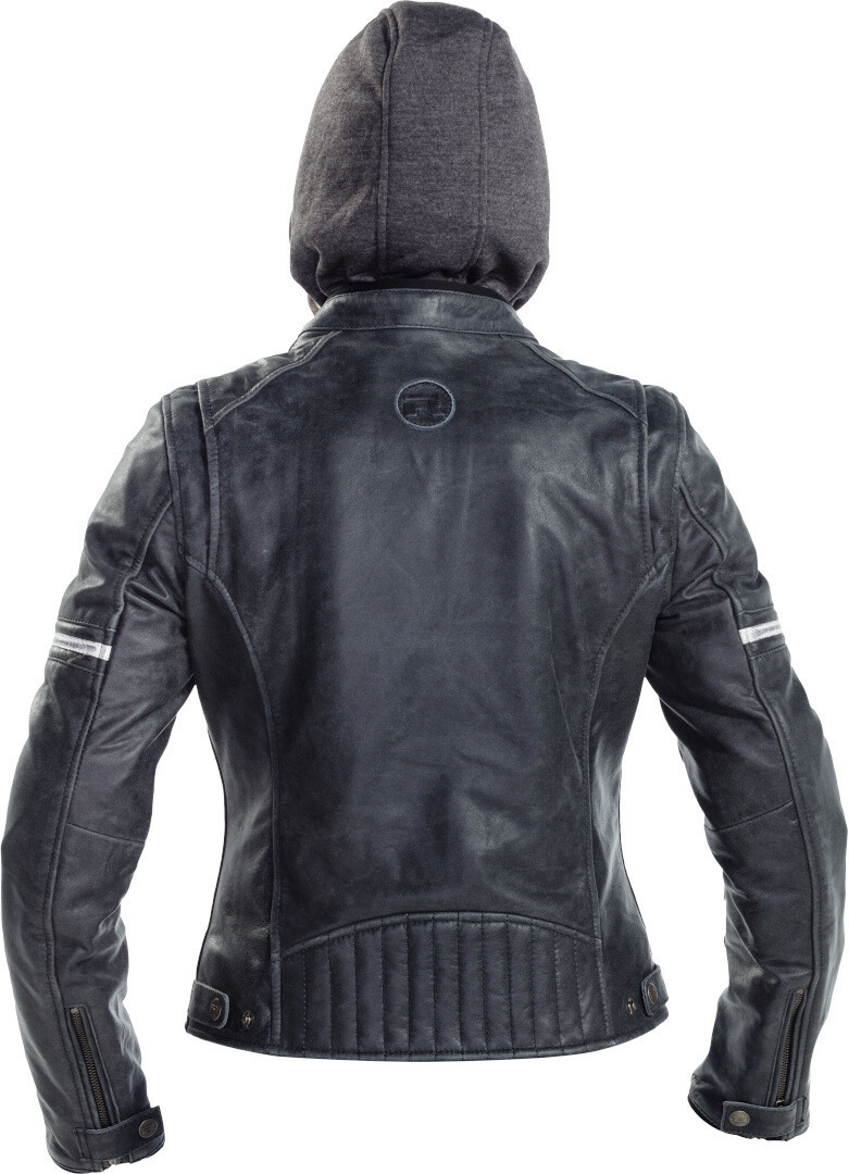 Richa Toulon 2 Damen Motorrad Lederjacke dunkelgrau 48 Abbildung 3