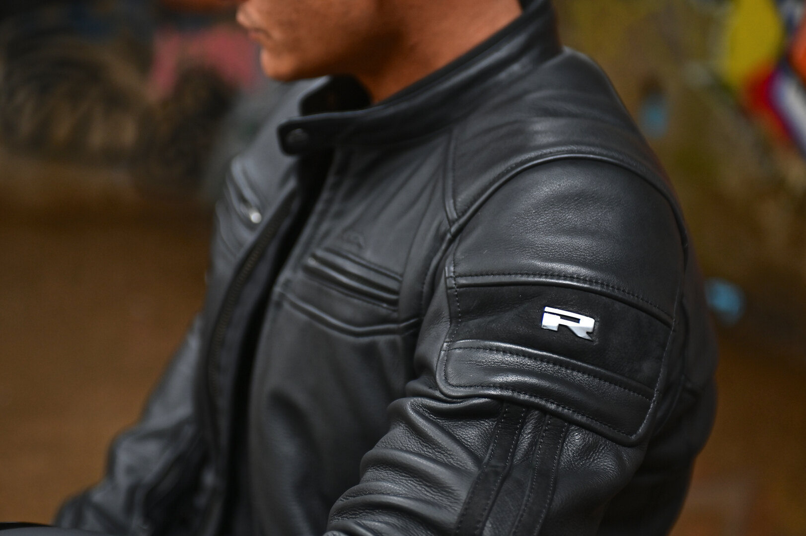 Richa Retro Racing 4 Black Edition Motorcycle Leather Jacket 58 Figure 6