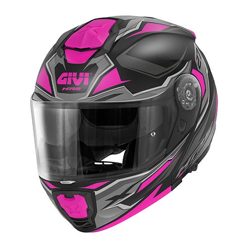GIVI X.27 Sector Casque rabattable Noir mat/titane/rose M Figure 1