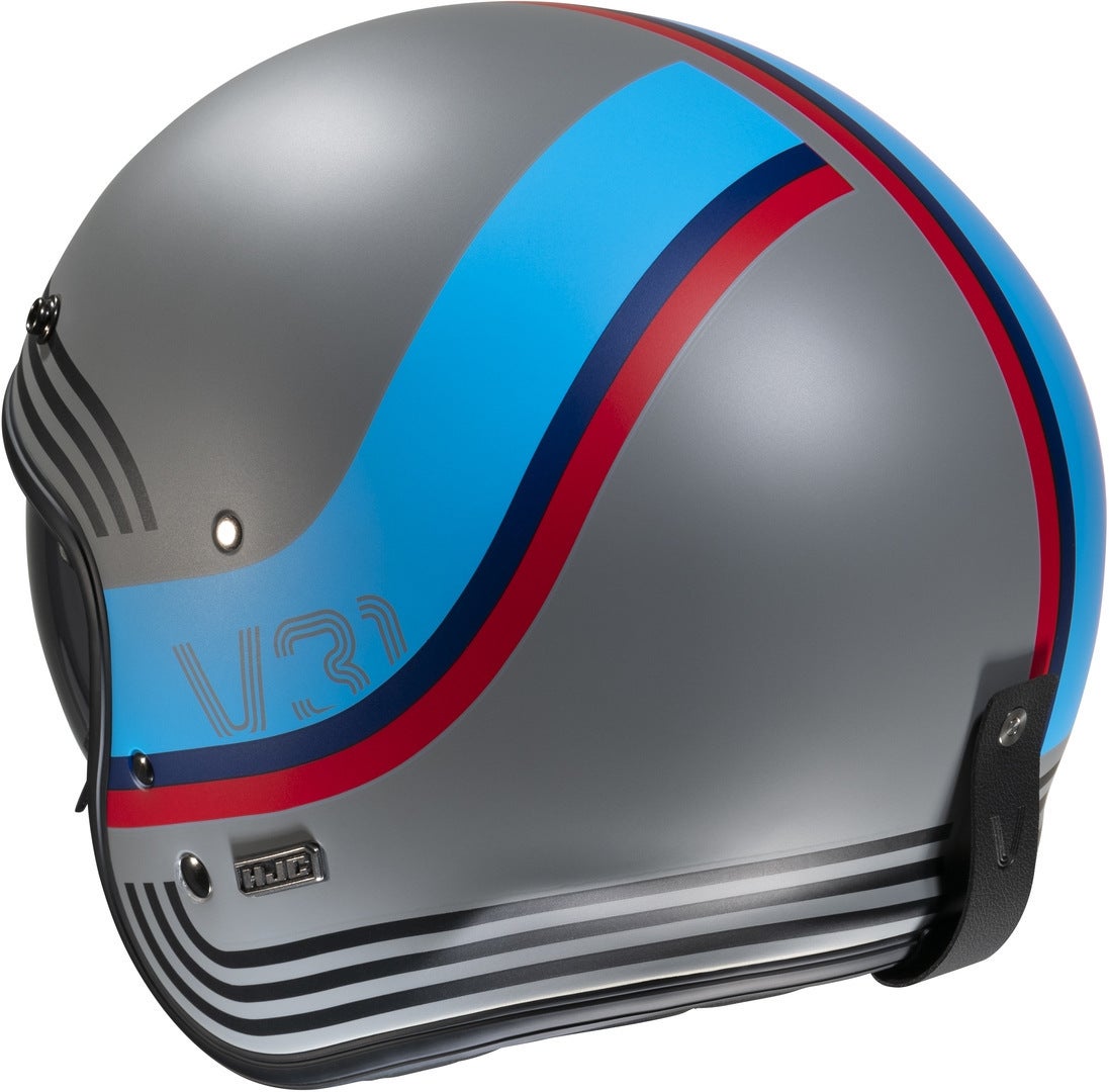 HJC V31 Byron Retro Jethjelm grå/blå XL (60/61) Figur 5