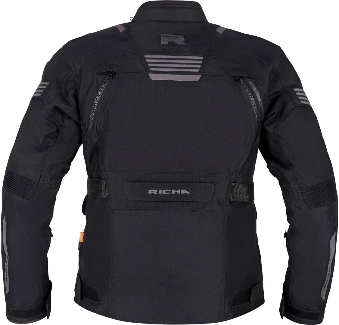 Richa Phantom 3 imperméable à l’eau dames moto textile veste noir M Figure 3