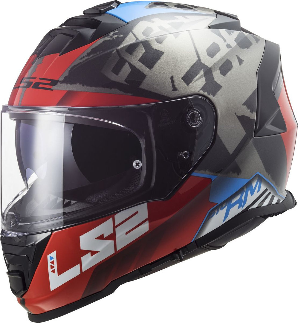 LS2 FF800 Storm Sprinter Helmet black/grey/red S (55/56) Figure 1