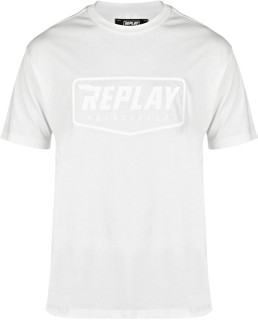 Replay Logo T恤 白色 XXL 圖1