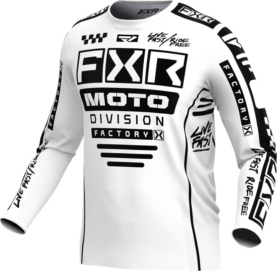 FXR Podium Gladiator 2024 Motokrosový dres bílá/černá S Obrázek 1