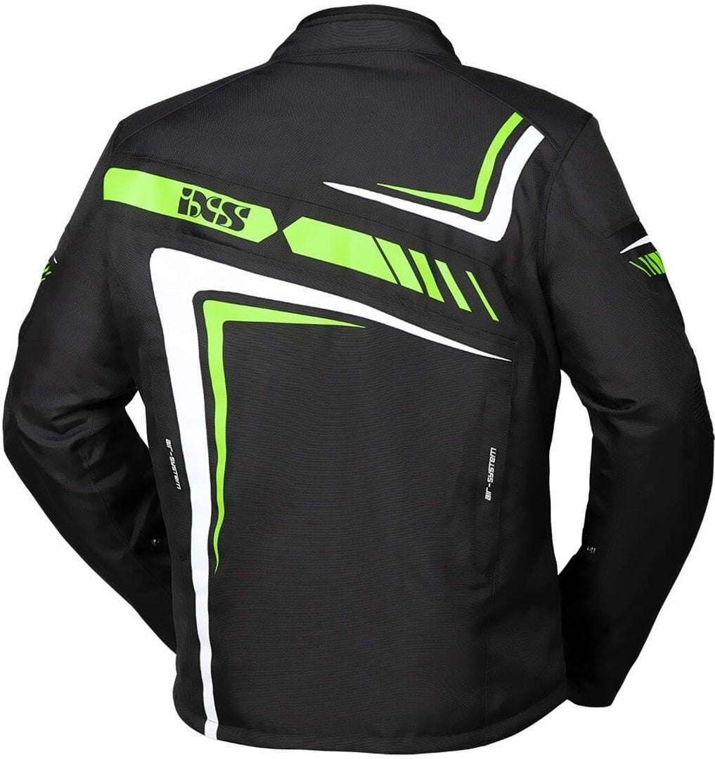 IXS Sport RS-400-ST 2.0 Motorcycle Textile Jacket black/green/white M Figure 2