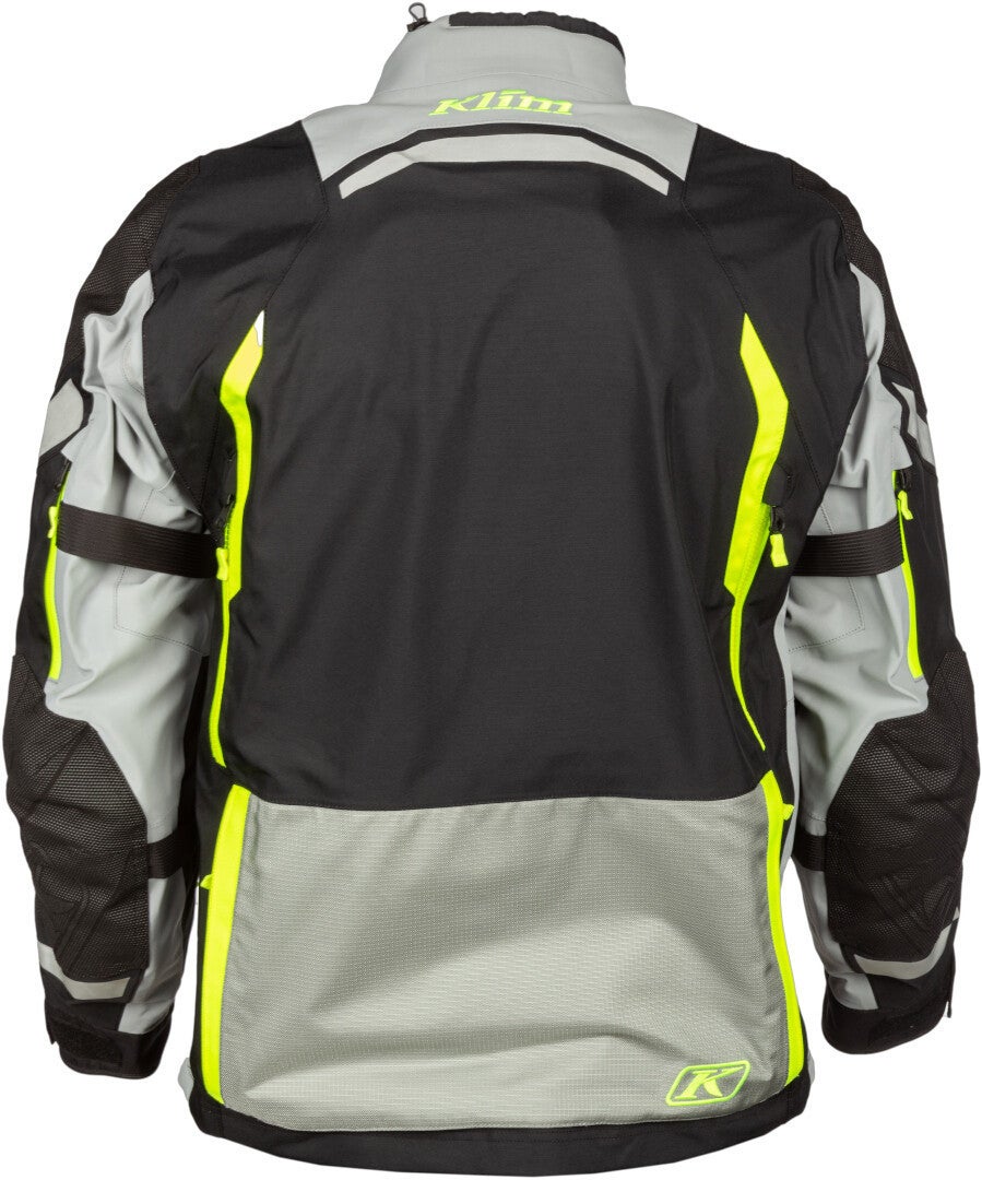 Klim Badlands Pro 2023 Motorcycle Textile Jacket black/grey/yellow Long L Figure 4