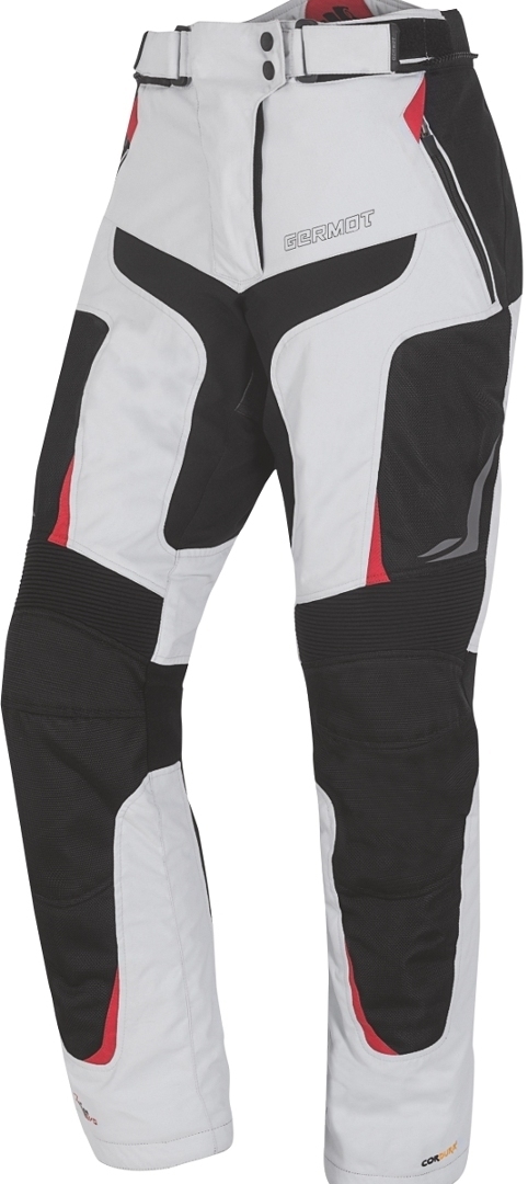 Germot X-Air Evo Pro Motorcycle Textile Pants light grey/black Short XL Figure 1