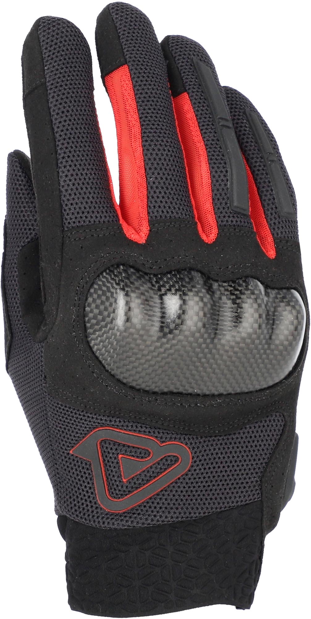 Acerbis Ramsey My Vented Pro Mesh Motorhandschoenen Zwart/Rood XS Figuur 3
