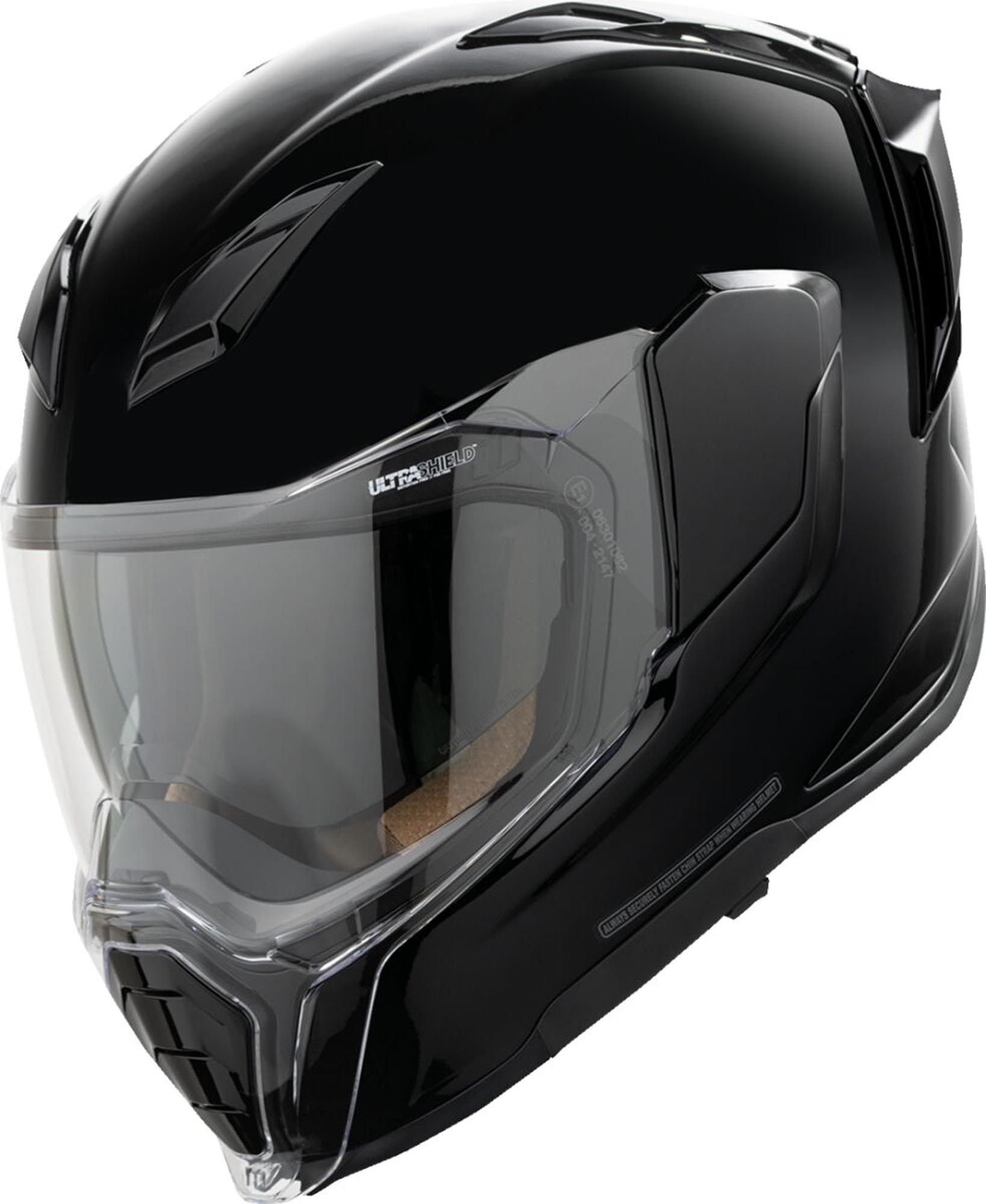 Icon Ultraflite Hełm błyszczący schwarz 2XL Rysunek 1