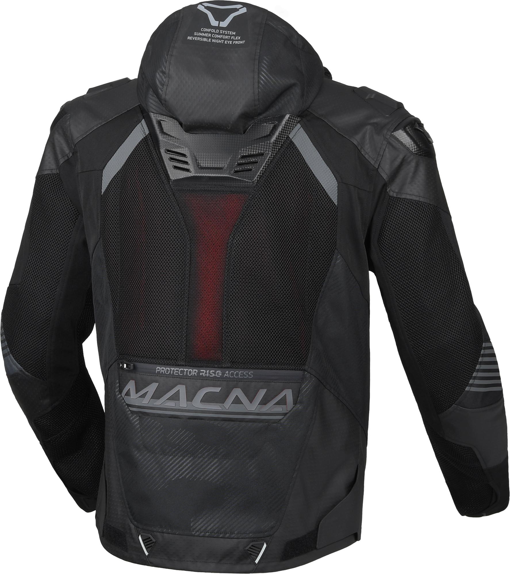 Macna Bravic vandtæt motorcykel-tekstiljakke Sort 3XL Figur 4