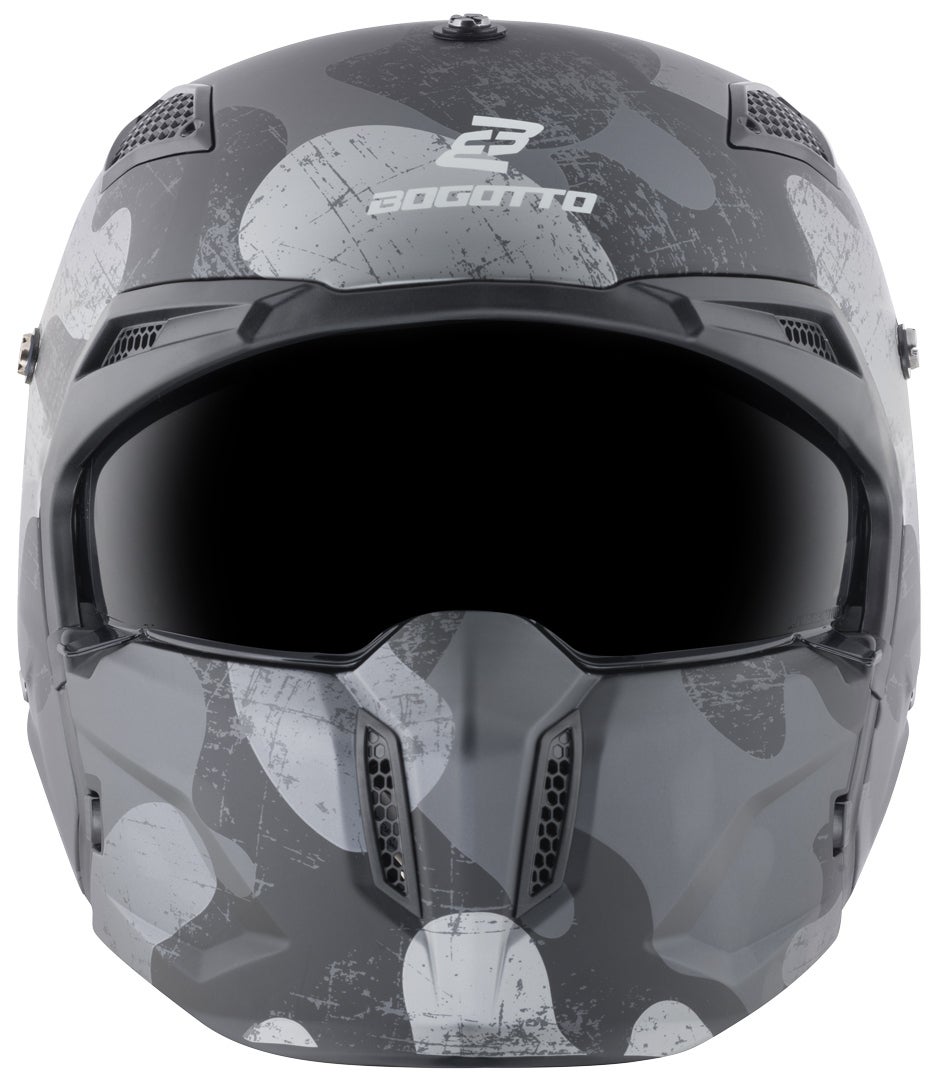 Bogotto Radic Camo 22.06 Casco nero opaco S Figura 8