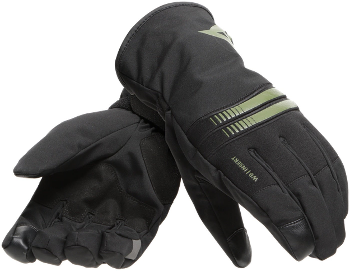 Dainese Plaza 3 D-Dry Gants de moto imperméables noir/vert 2XL Figure 1