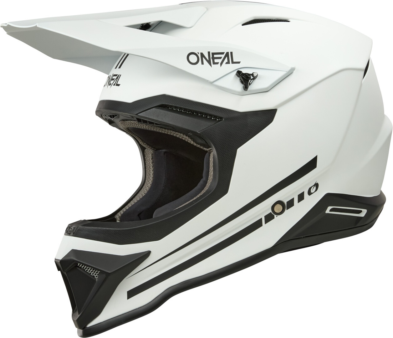 Oneal 1SRS Solid Motocross Helmet white matt M Figure 2