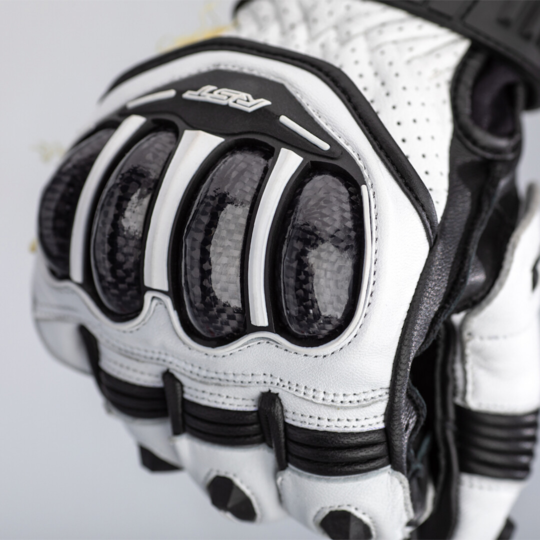 RST Tractech Evo 4 Short Motocyklové rukavice bílá/černá L Obrázek 4
