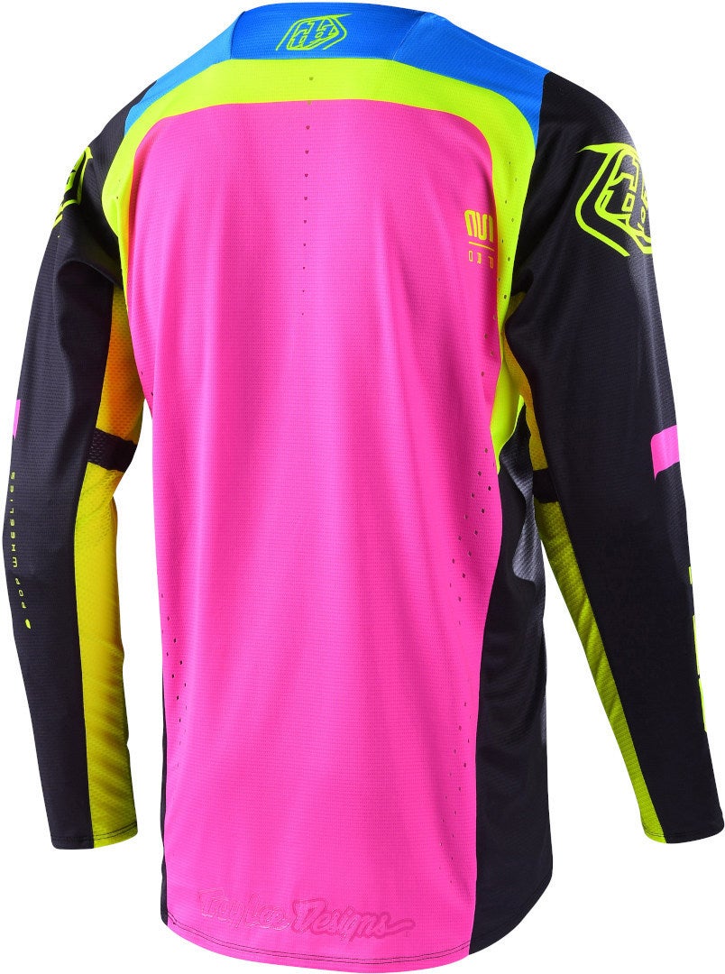 Troy Lee Designs SE Pro Fractura Motocross trøje sort/neon-gul XL Figur 2
