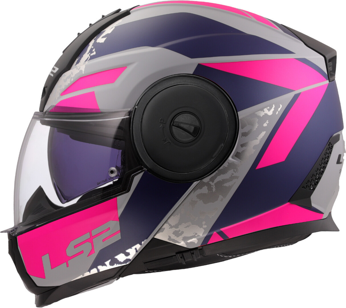 LS2 FF902 Scope II Oxyd Casco Grigio opaco/blu/rosa M (57/58) Figura 1