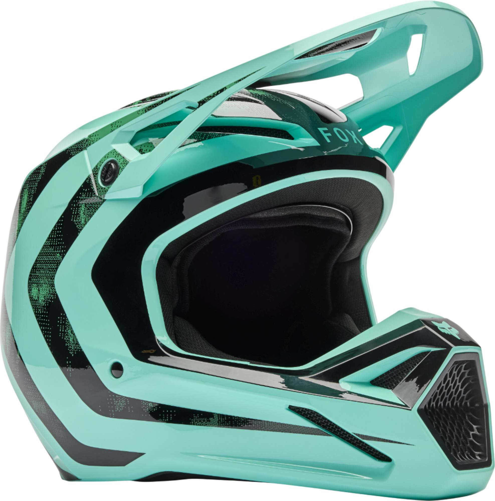 FOX V1 Kairos Casco da motocross nero/turchese M (57/58) Figura 1