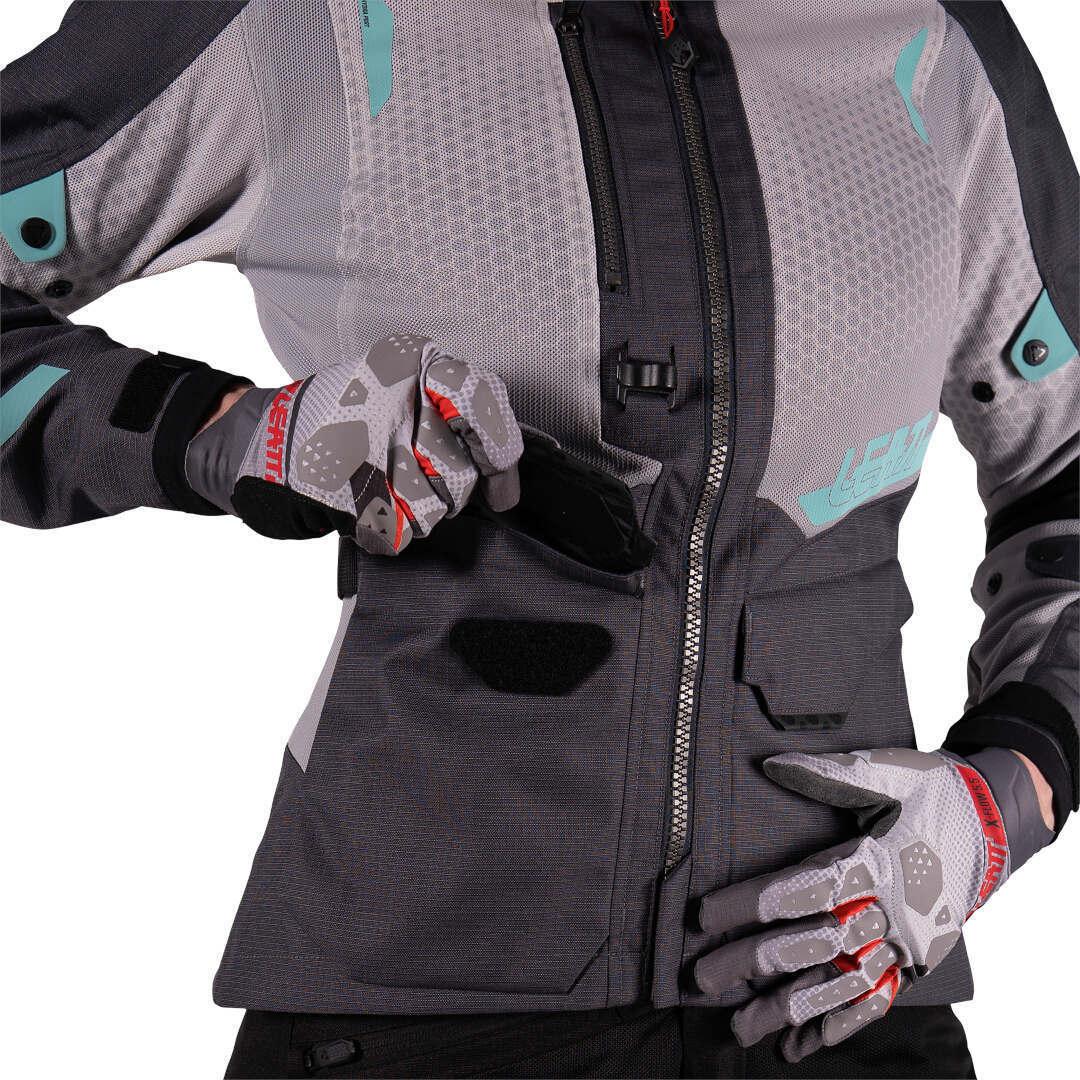Leatt ADV Flowtour 5.5 Damen Motorrad Textiljacke dunkelgrau/hellgrau XL Abbildung 14