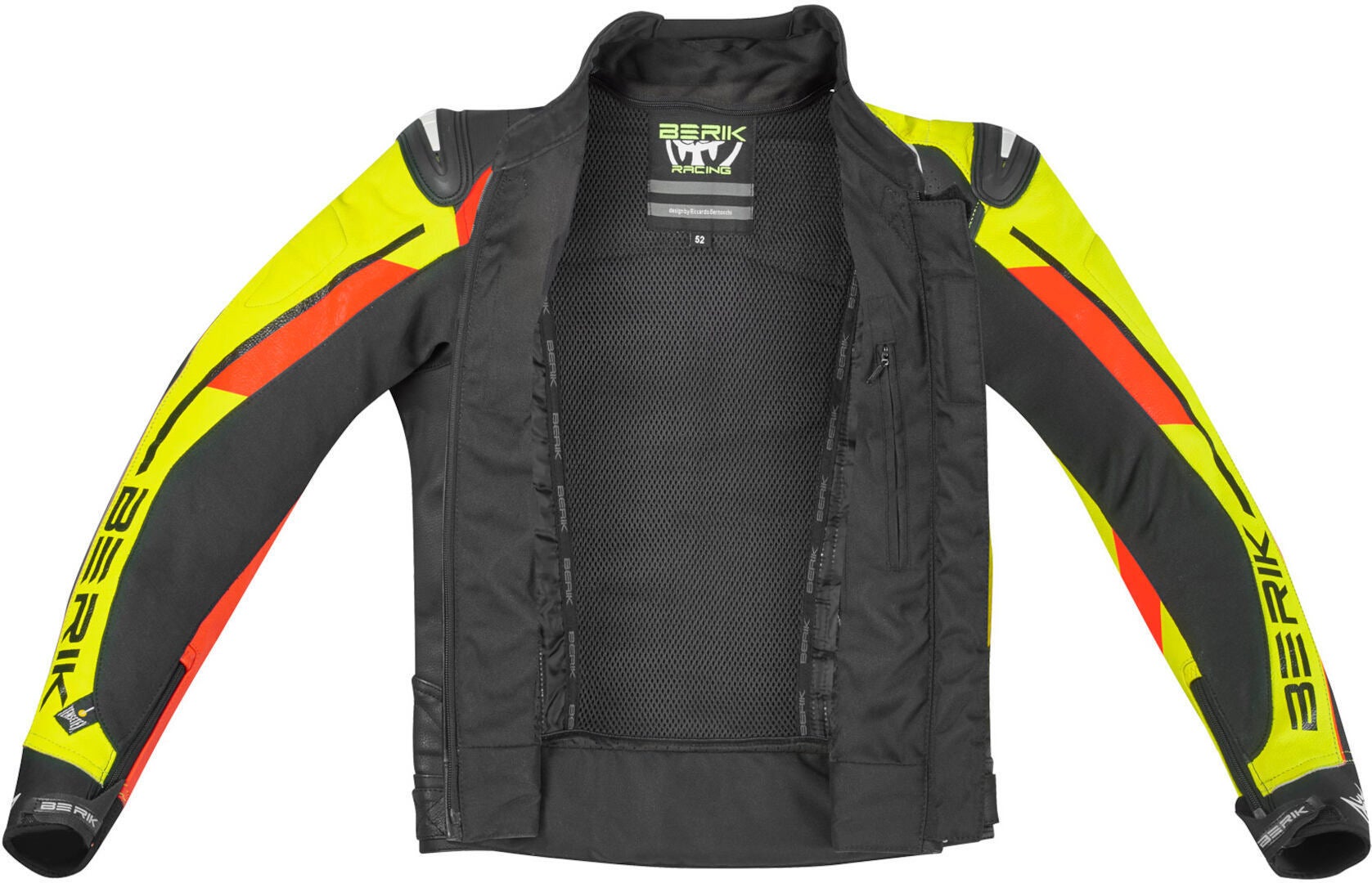 Berik VisionGP Motorcycle Leather Jacket black/neon-yellow/neon-red/white 54 Figure 3