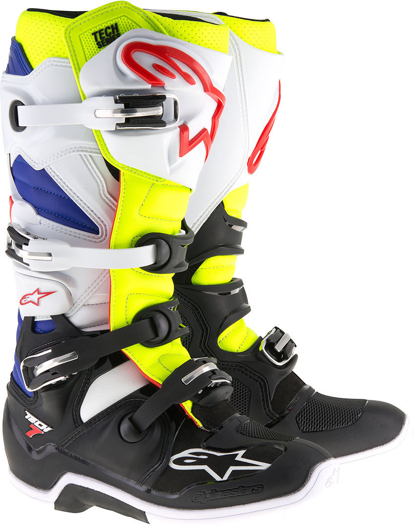 Alpinestars Tech 7 Motokrosové boty bílá/modrá/černá 12 (47) Obrázek 1
