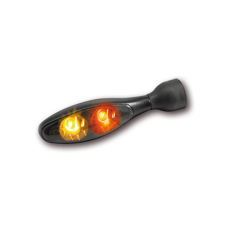 Kellermann Rück-, Bremslicht, Blinker Einheit Micro 1000 DF Dark, schwarz, getöntes Einzelglas Figur 1